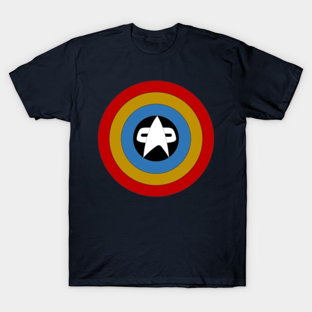 Captain Federation Shield Uniform Colors T-Shirt by IORS